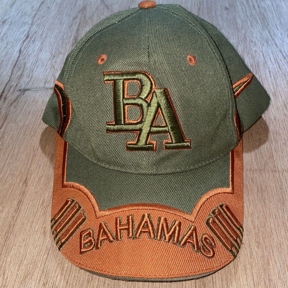 Vintage BAHAMAS Embroidered Hat Cap Adjustable Size Caribbean Cuba‎ - Picture 1 of 5